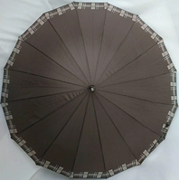 Зонт-трость Ziller полуавтомат 16 спиц антиветер коричневый