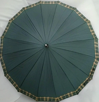 Зонт-трость Ziller полуавтомат 16 спиц антиветер зеленый