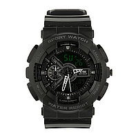 M-Tac часы Sport Black, армейские часы, мультифункциональные часы, военные часы, тактические черные часы MTM