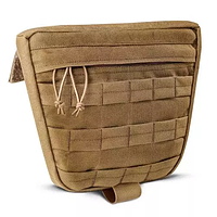 СУМКА-НАПАШНИК "LARGE LOWER ACCESSORY POUCH", военный напашник койот, сумка напашник, подсумок на бронежилет