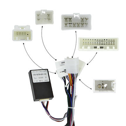 Адаптер штатного підсилювача FEELDO Subaru Forester 2016+ Impreza 2016+ Outback 2014-2018 CAN-BUS (6556), фото 2