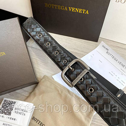 Ремінь bottega veneta шкіряний преміум класу в коробці, фото 4