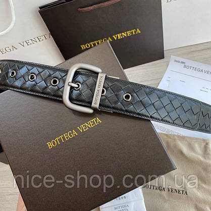Ремінь bottega veneta шкіряний преміум класу в коробці, фото 5