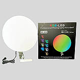 Кругла світлодіодна лампа 45см кольорова із пультом RGB-LED Fill Light GS-450 портативна лампа для фото та відео, фото 7