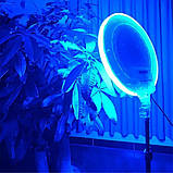 Кругла світлодіодна лампа 45см кольорова із пультом RGB-LED Fill Light GS-450 портативна лампа для фото та відео, фото 6