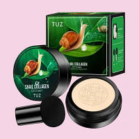 Кушон для лица Tuz Snail Collagen CC Cream SPF 30, 15 мл (Тон 01 Светло-бежевый)