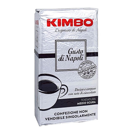 Ящик меленої кави Kimbo Gusto di Napoli 250 гр (в ящику 20 шт), фото 2