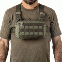 СУМКА НАГРУДНА 5.11 TACTICAL "SKYWEIGHT SURVIVAL CHEST PACK", тактична сумка на груди коричнева для ВСУ