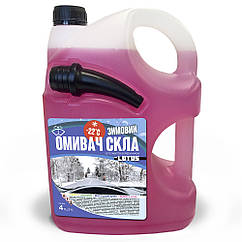 Омивач скла Зимовий -22°C "Bubble Gum" Lotus каністра з носиком 4 л