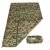 Camotec одеяло-лайнер WOBIE MULTICAM, походное одеяло мультикам, одеяло для военных, тактическое одеяло теплое