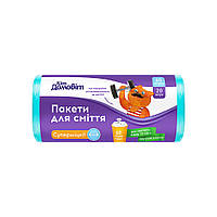 Пакети для сміття LDPE суперміцні 60л, 20шт Кіт Домовіт