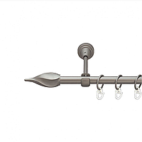 Карниз кованый для штор одинарный сатин Твистер 16мм диаметр гладкая комплект