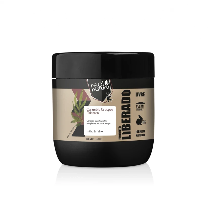 Маска для кучерявого волосся Real Natura CARACÓIS CRESPOS LIBERADO