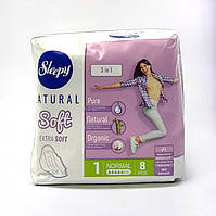 Прокладки "Sleepy" natural soft №1 normal нормал 5 капель 8 шт