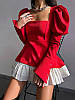 Модна жіноча міні сукня з рукавами-ліхтариками та воланами Smb8927, фото 8