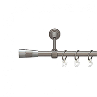 Карниз кованый для штор одинарный сатин Валео 16мм диаметр гладкая комплект