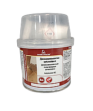 Шпаклівка поліефірна "Holzmasse K2" від Borma Wachs, колір - світлий горіх, №53, 2-х компонентна - 125 мл