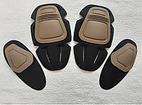 Комплект вставних наколінників та налокітників Frontier Койот(щитки для тактичного одягу покоління G2, G3, G4)