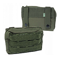 Подсумок тактический Sturm Mil-Tec Лазер Олива Laser Cut Belt Pouch SM Olive (13487301) MTM