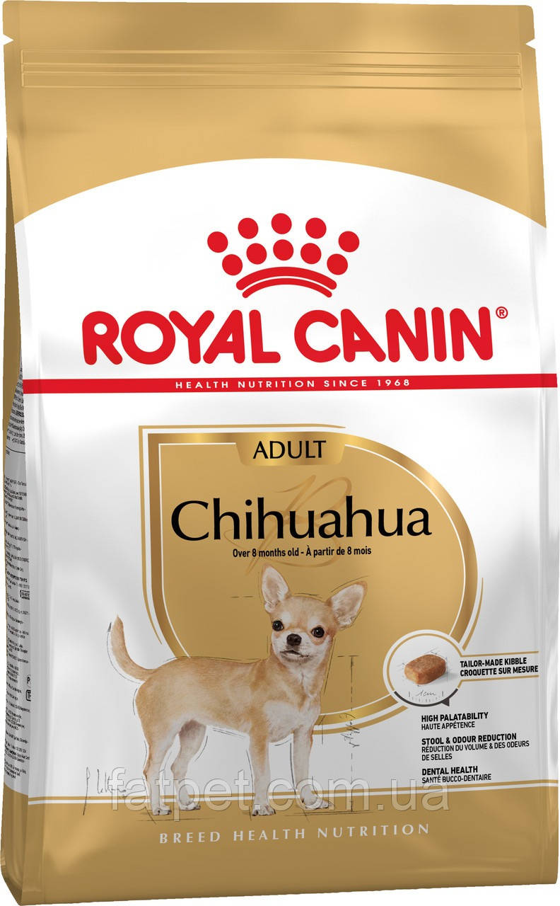Сухий корм Royal Canin Chihuahua Adult для собак породи Чихуахуа від 8 місяців, 1.5 кг