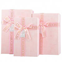 Набір з 3 коробок "Дари кохання", рожевий (9060-002)