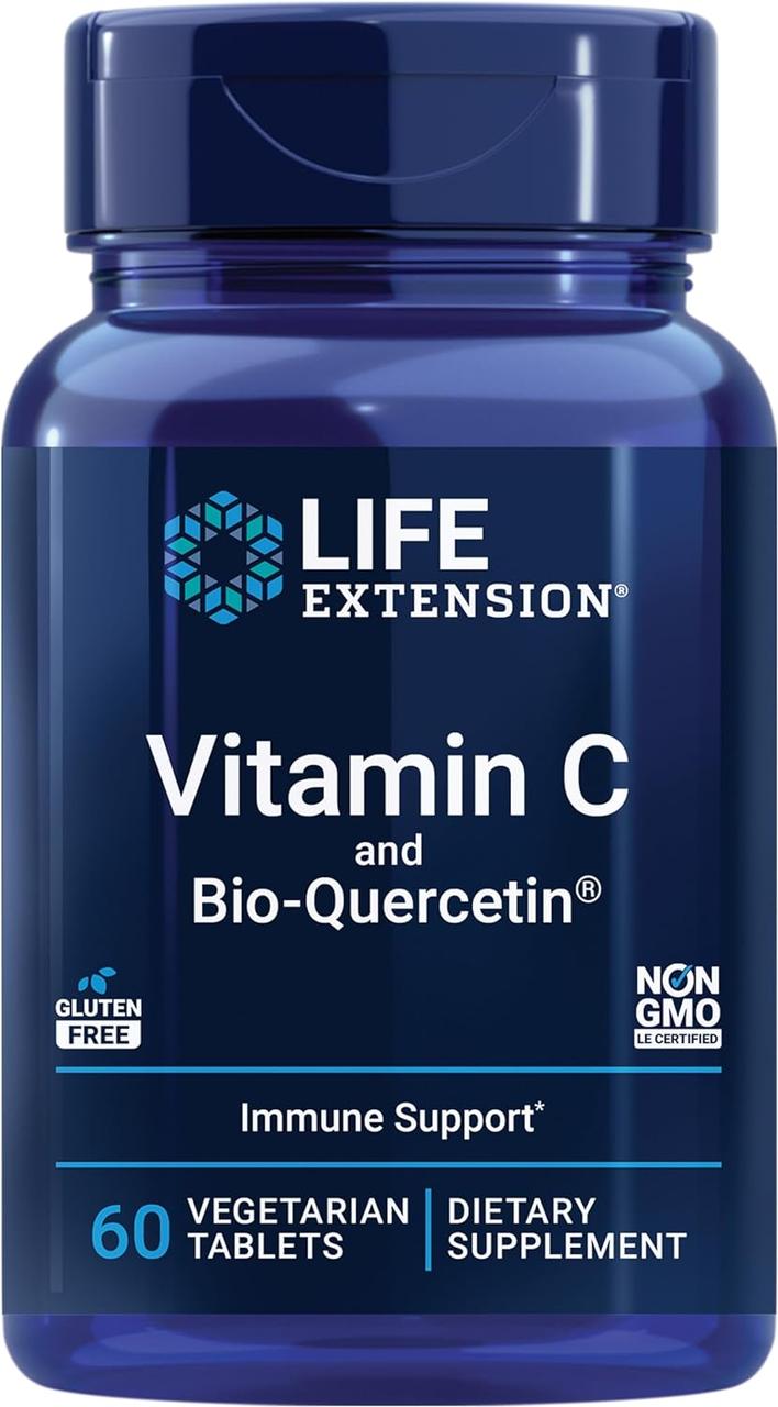 Life Extension Vitamin C and Bio-Quercetin / Вітамін C і біокверцетин 60 таблеток