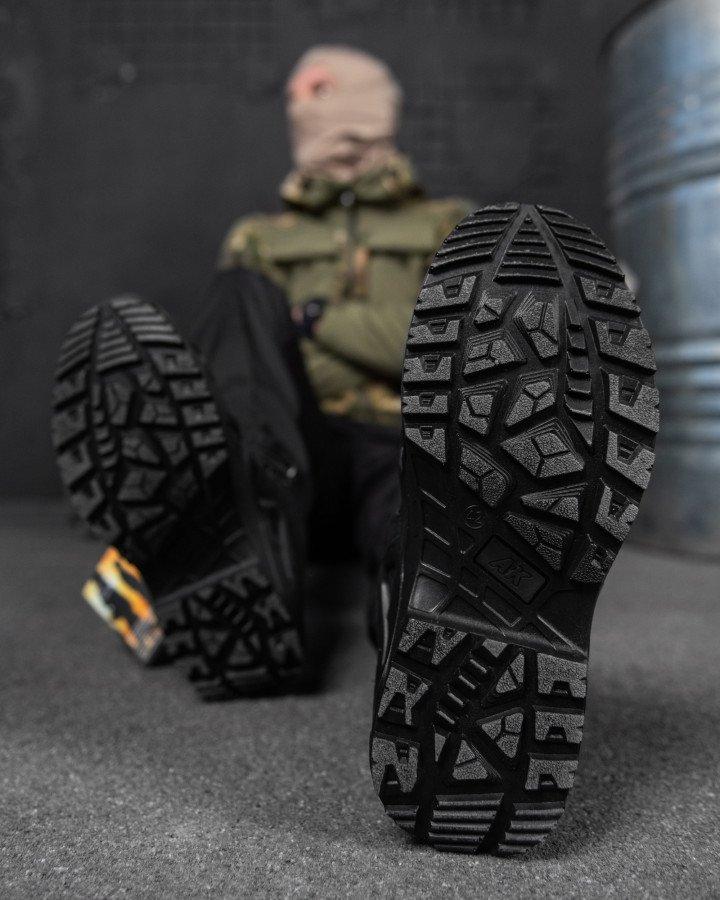 Весенние мужские ботинки АК на гибкой подошве, черные армейские ботинки кожаные для военнослужаших - фото 5 - id-p2101675284