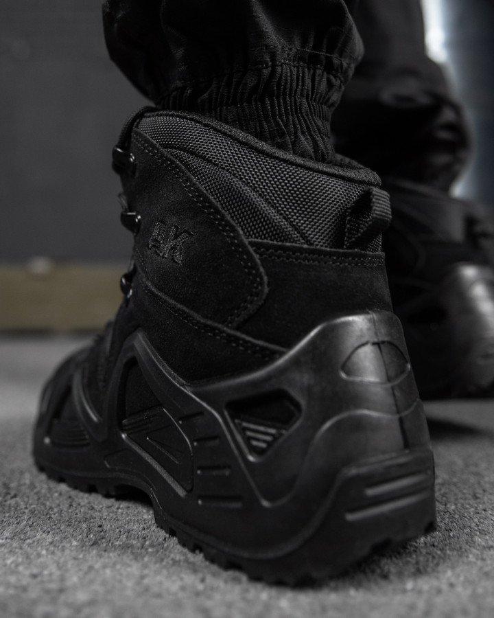Весенние мужские ботинки АК на гибкой подошве, черные армейские ботинки кожаные для военнослужаших - фото 6 - id-p2101675284
