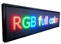 Бегущая строка RGB 135*23 см, табло для рекламы, светодиодная вывеска, рекламная вывеска