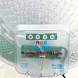 Кругла світлодіодна лампа 45см RGB-LED Fill Light GS-450 кольорова з пультом та штативом 2м для фото та відео, фото 8