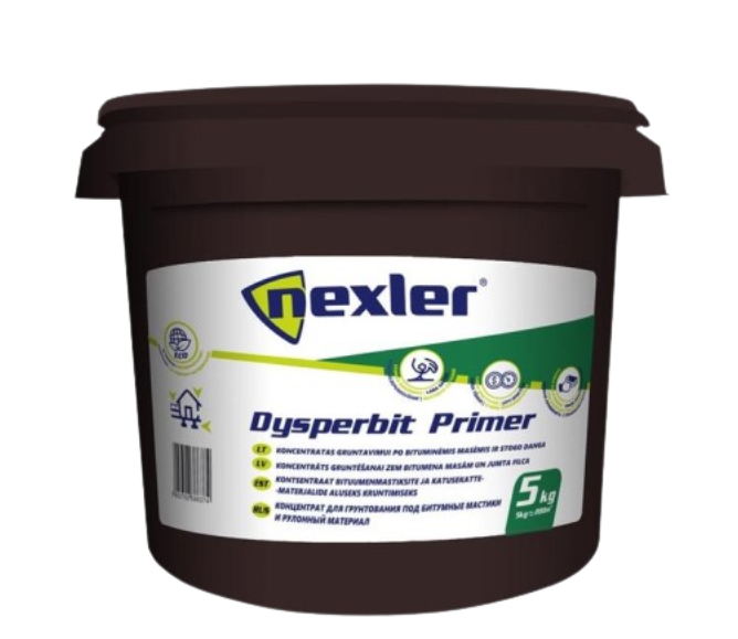Диспербіт Праймер / Dysperbit Primer - бітумно-каучуковий праймер на водній основі (уп.5 кг)