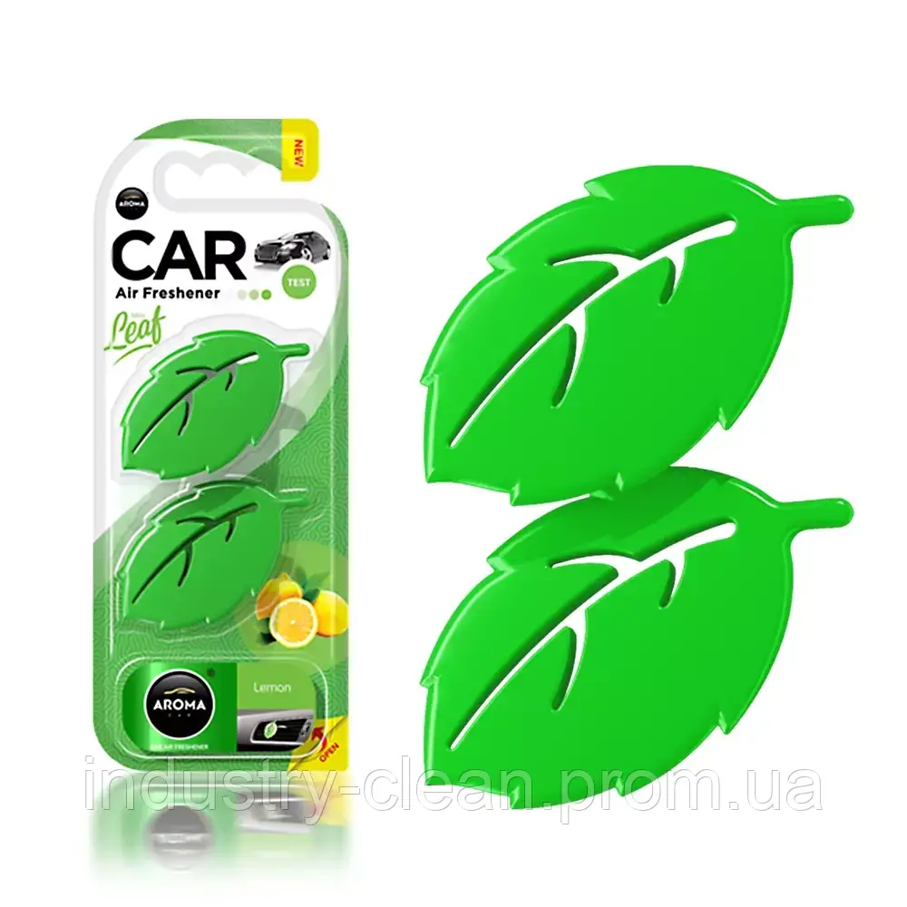 Автомобільний ароматизатор Aroma Car Leaf 3D Mini - Lemon (831341)