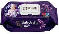 Вологі серветки Babybella Super soft 120шт з клапаном