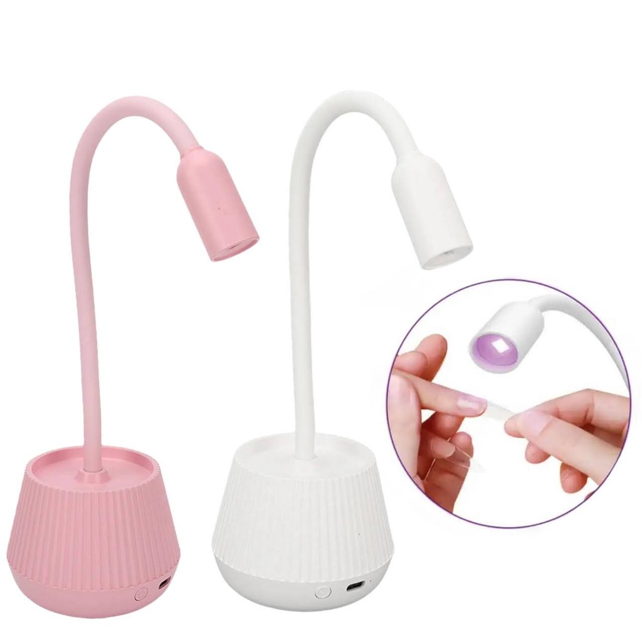UV/LED лампа YXW006 для сушіння нігтів (гелевих типс, верхніх форм) - на акумуляторі та з USB, 6 Вт.