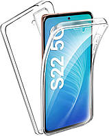 Чехол ARMOR для Samsung Galaxy S22 5G с защитной панелью для дисплея (прозрачный)