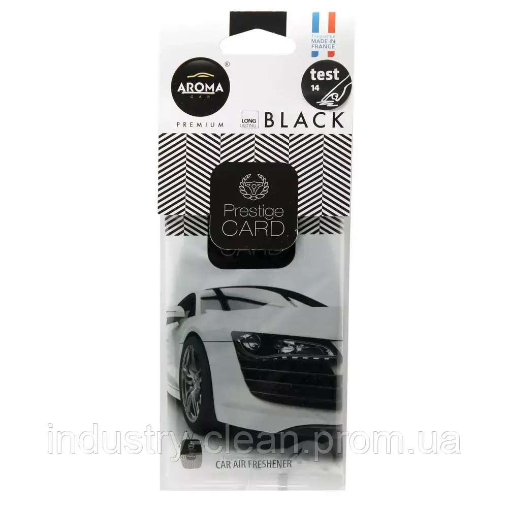 Автомобільний ароматизатор Aroma Car Prestige Card - Black (926644)