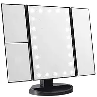 Дзеркало для макіяжу з LED підсвічуванням Superstar Magnifying Mirror Чорний