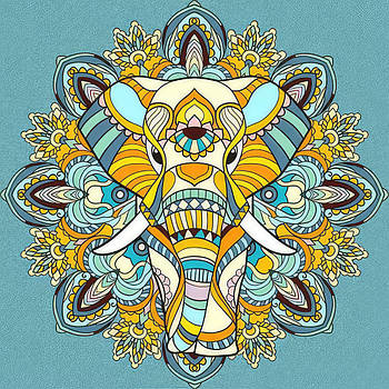 Картина за номерами антистрес Загадкова Азія 30х30 см Strateg (JCEE36820)