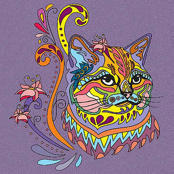 Картина за номерами антистрес Кошеня 30х30 см Strateg (JCEE36798)