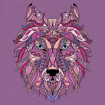 Картина за номерами антистрес Яскравий вовк 30х30 см Strateg (JCEE36811)