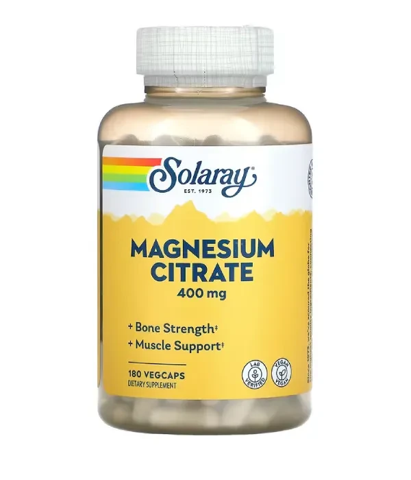 Магній Solaray Magnesium Citrate 180 caps