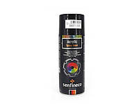 Акрилова фарба-спрей Acrylic Spray Paint 400мл чорна глянець ТМ SENFINECO 7Копійок