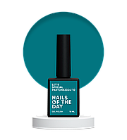 Гель-лак Pantone 10 NailSofTheDay, бірюзовий, 10 мл