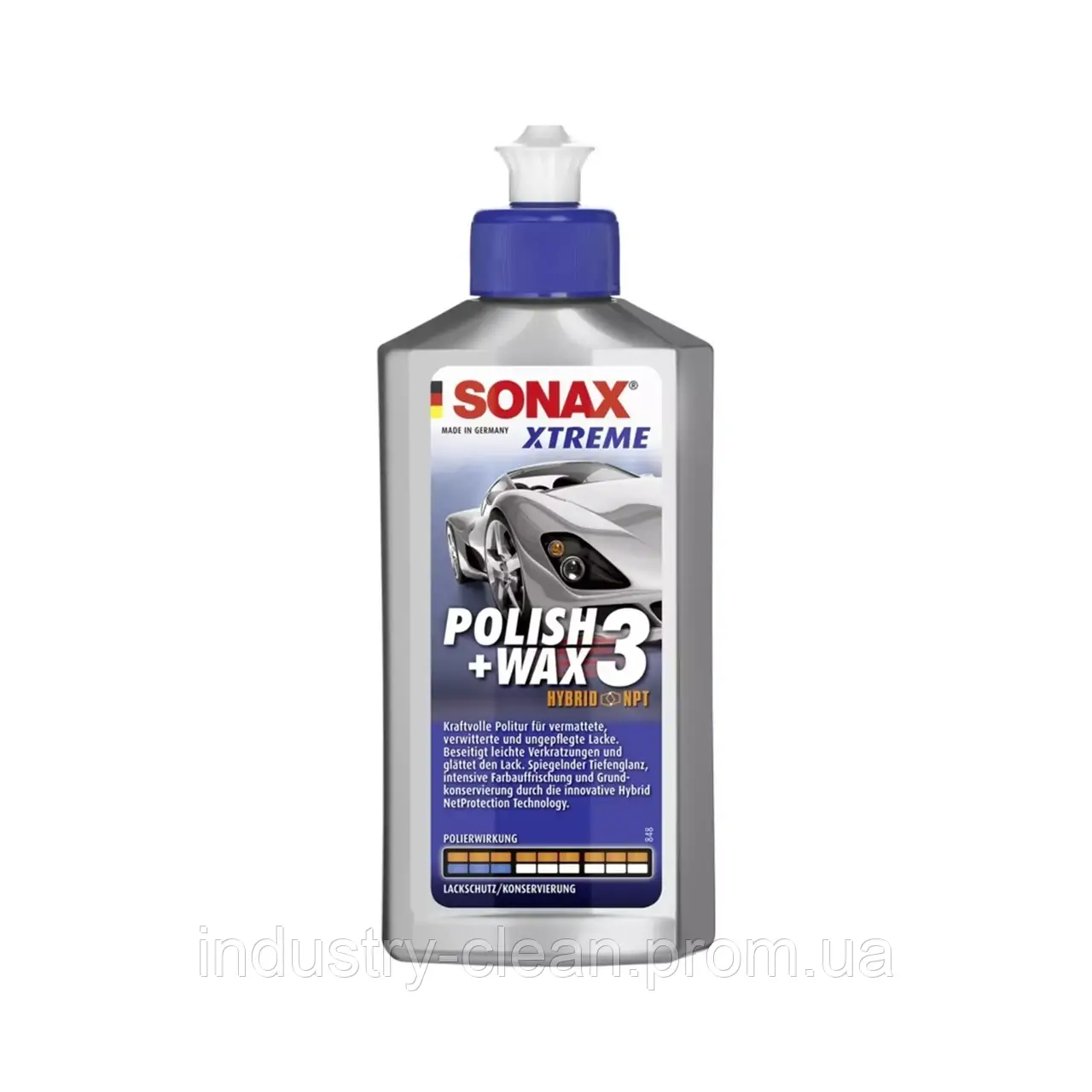 Поліроль з воском # 3 250 мл SONAX XTREME Polish + Wax 3 Hybrid NPT (202100)