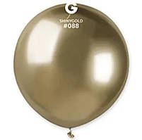 Латексна кулька хром Gemar золота(088) 19" (47,5 см) 1 шт