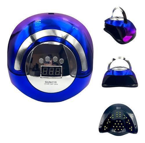UV/LED лампа SUN Y15 Chrom (Блакитний) для сушіння нігтів, 168 Вт.