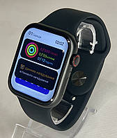 Умные смарт-часы Smart Watch GS9 Pro 45 mm смарт-часы с украинским языком и функцией звонка чёрные