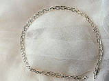 Срібний ланцюг Якір 55 см довжина 7.70 грам, фото 7