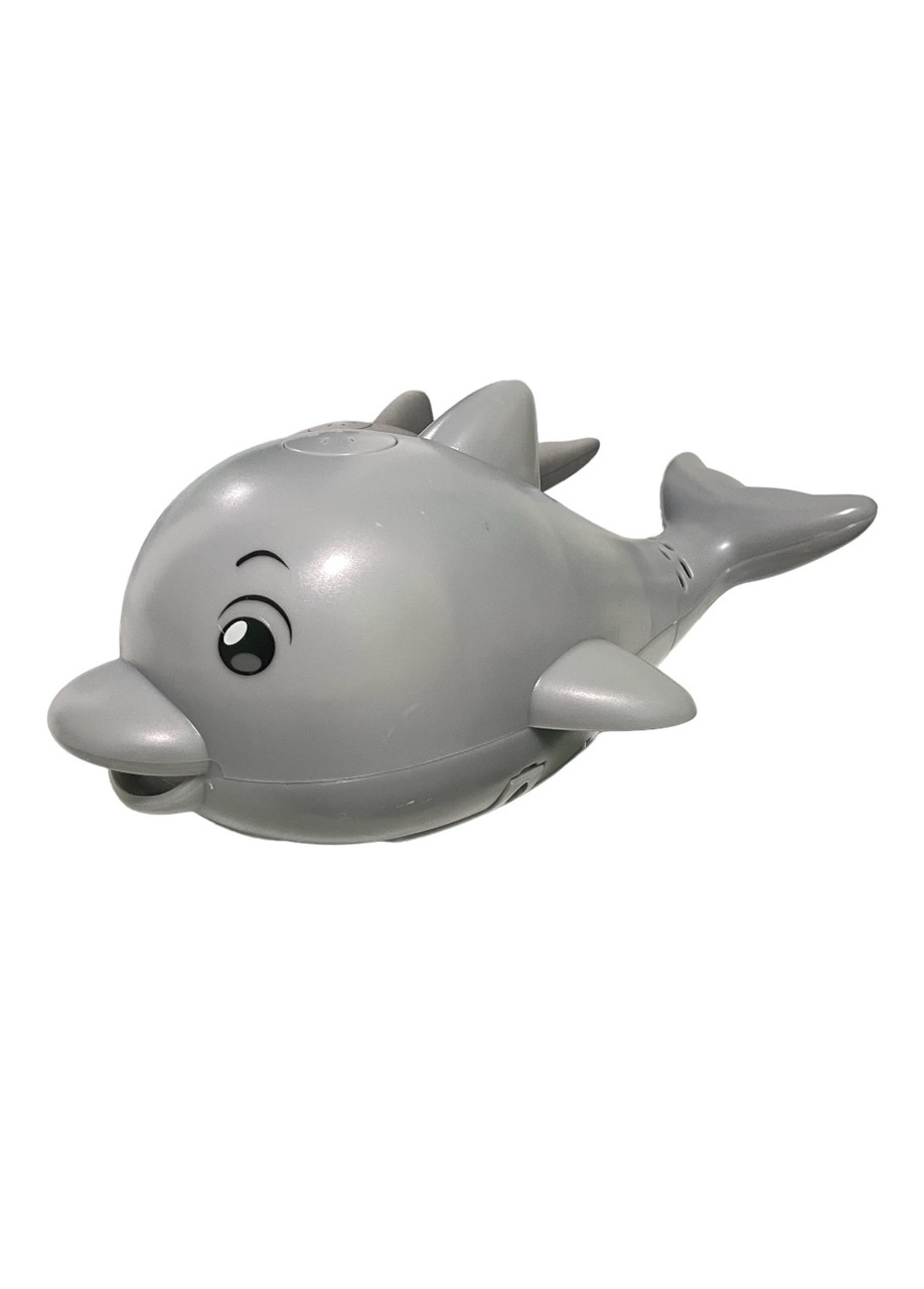 Игрушка для ванной Дельфин спрей светящийся с фонтаном Серый (6699) - фото 3 - id-p2101709907