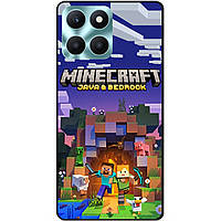 Силіконовий чохол бампер для Huawei Honor X6a з картинкою Майнкрафт Minecraft